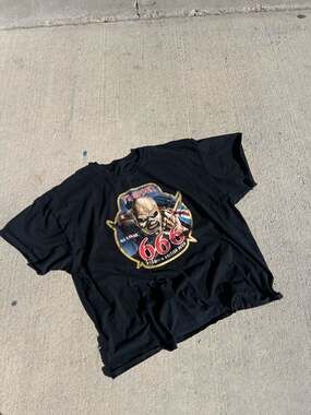 Iron Maiden Trooper 666 Premium British Beer Black Graphic T-Shirt